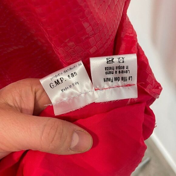 LA FILLE DES FLEURS Jacket Size L Coated Reptile Pattern Made in Italy - Picture 8 of 10